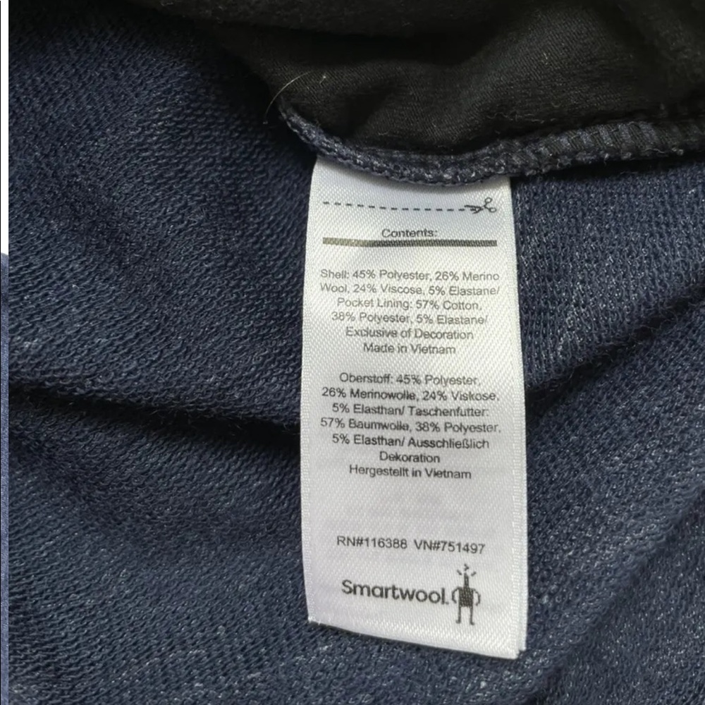 Smartwool Womens Sz XS Active Reset Romper Heather Blue Merino Blend - Picture 7 of 7